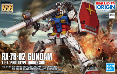 High Grade The Origin 1/144 - 026 RX-78-02 Gundam E.F.F. Protoype Mobile Suit