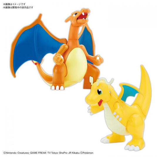 Bandai - Pokemon Model Kit: Charizard & Dragonite