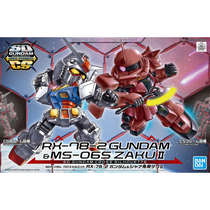 Load image into Gallery viewer, SD Gundam - Cross Silhouette: RX-78-2 Gundam &amp; MS-06S Zaku II
