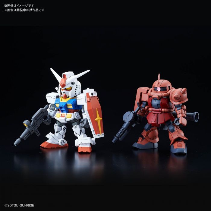 Load image into Gallery viewer, SD Gundam - Cross Silhouette: RX-78-2 Gundam &amp; MS-06S Zaku II
