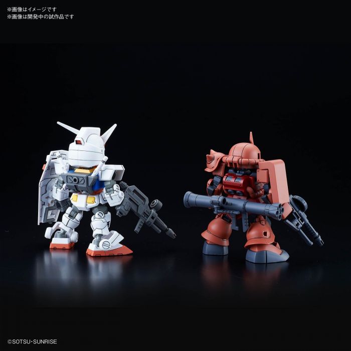 Load image into Gallery viewer, SD Gundam - Cross Silhouette: RX-78-2 Gundam &amp; MS-06S Zaku II

