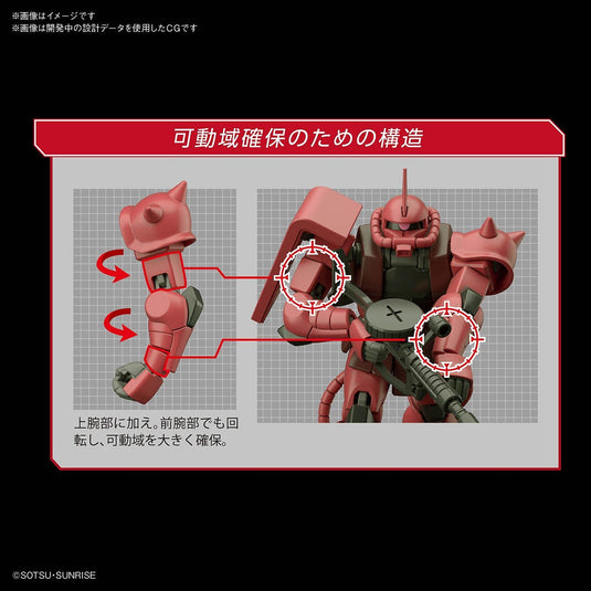 HGUC 1/144 - 234 MS-06S Zaku II Principality of Zeon Char Aznable's Mobile Suit