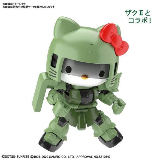 SD Gundam Cross Silhouette - MS-06 Zaku II X Hello Kitty