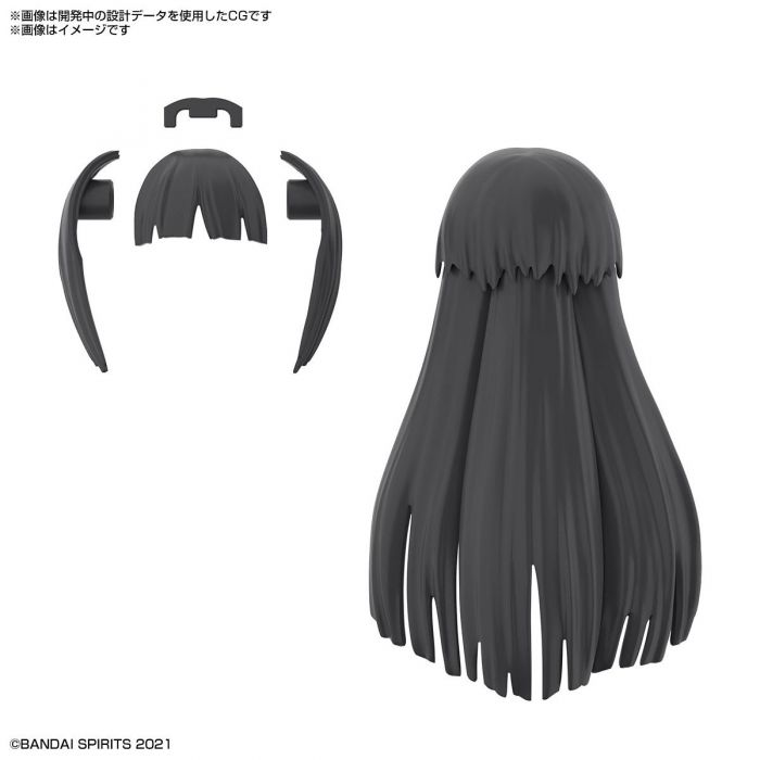 Load image into Gallery viewer, 30 Minutes Sisters - Option Hairstyle Parts Vol. 3: Long Hair 1 [Black1]
