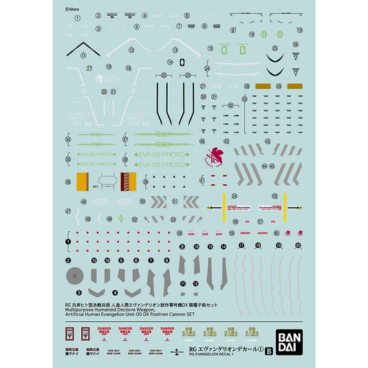 Bandai - Real Grade Evangelion Decal 1