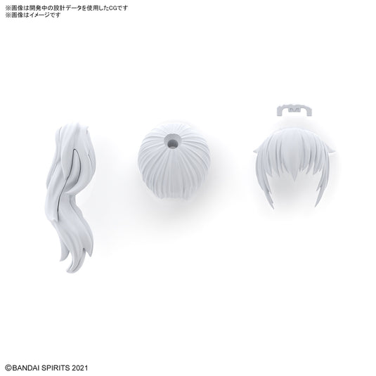 30 Minutes Sisters - Option Hairstyle Parts Vol. 7: Ponytail Hair 5 (White 1)