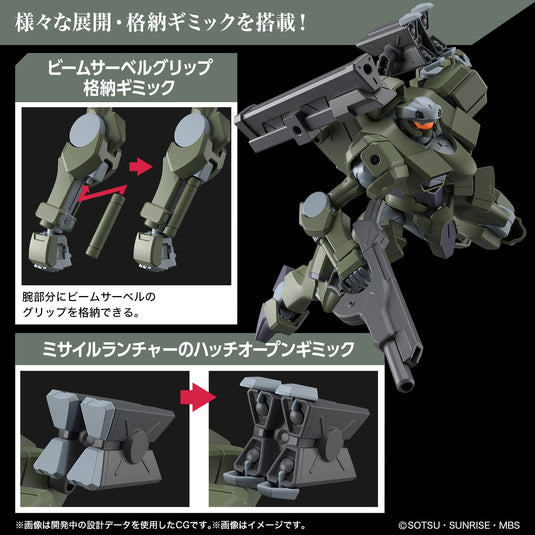 High Grade Mobile Suit Gundam: The Witch From Mercury 1/144 - Zowort Heavy