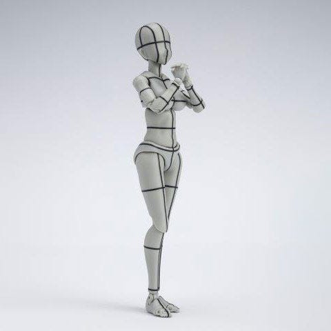 Load image into Gallery viewer, Bandai - S.H.Figuarts DX Body-Chan Kentaro Yabuki Wireframe (Gray Version)
