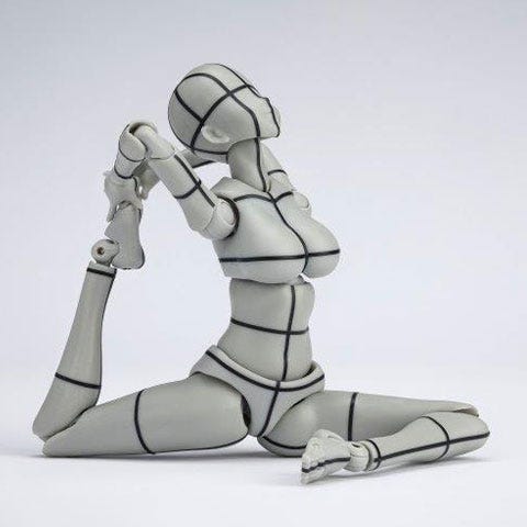 Load image into Gallery viewer, Bandai - S.H.Figuarts DX Body-Chan Kentaro Yabuki Wireframe (Gray Version)
