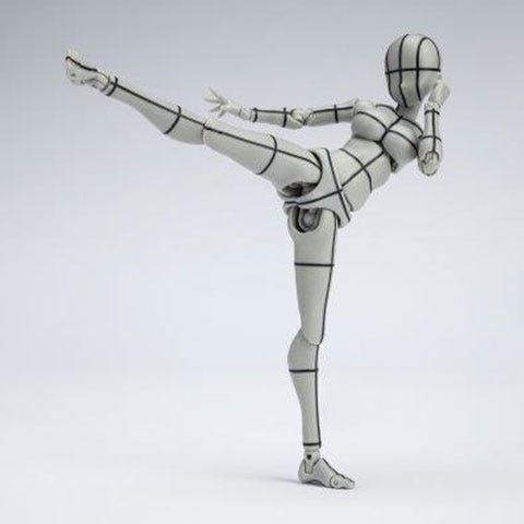 Load image into Gallery viewer, Bandai - S.H.Figuarts DX Body-Chan Kentaro Yabuki Wireframe (Gray Version)

