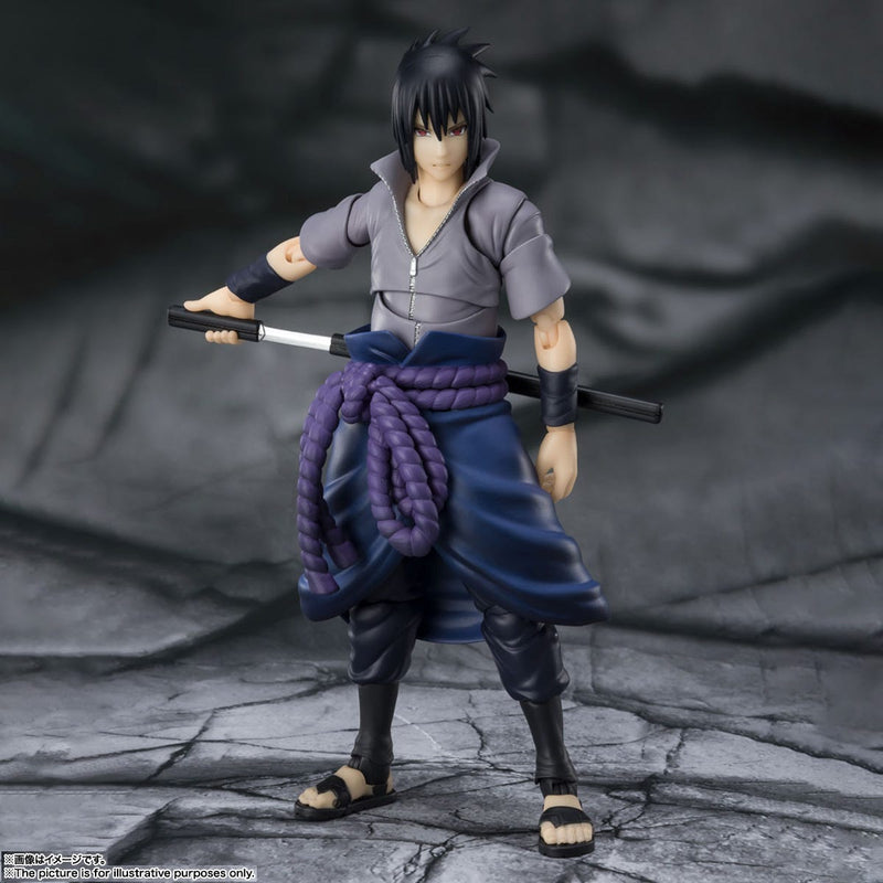 Load image into Gallery viewer, Bandai - S.H.Figuarts - Naruto Shippuden: Sasuke Uchiha (He Who Bears All Hatred)
