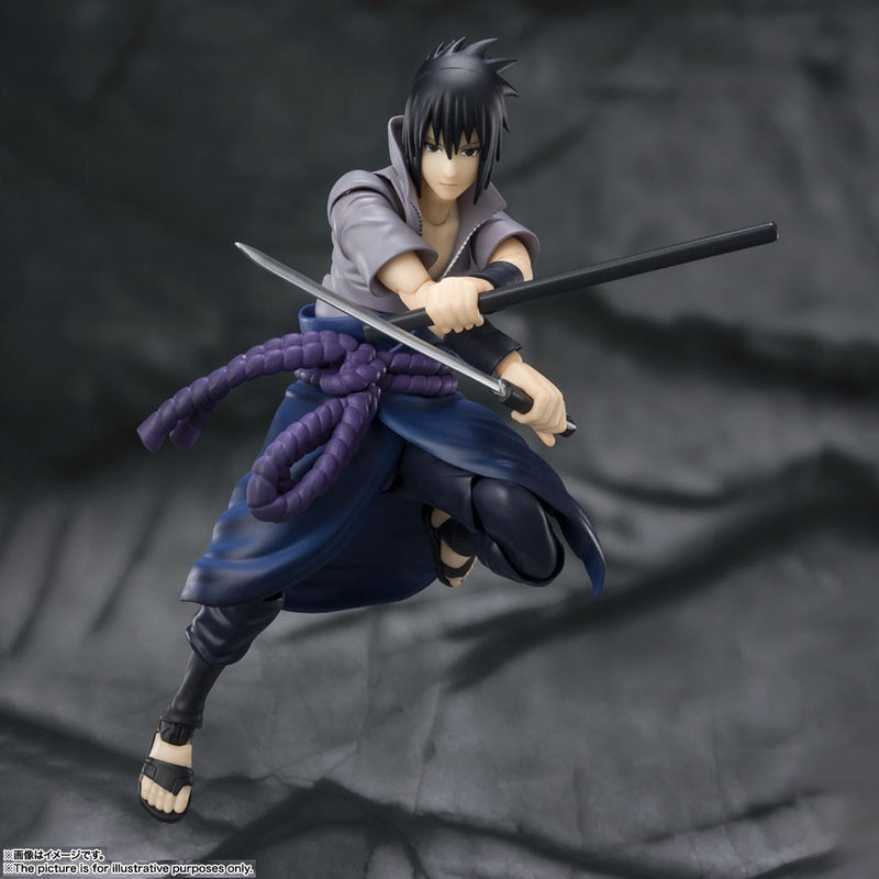 Load image into Gallery viewer, Bandai - S.H.Figuarts - Naruto Shippuden: Sasuke Uchiha (He Who Bears All Hatred)

