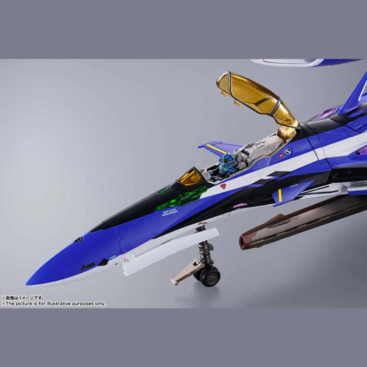 Bandai - Macross Delta Movie: Absolute Live!!!!!! DX Chogokin: YF-29 Durandal Valkirie (Maximilian Jenius Use)