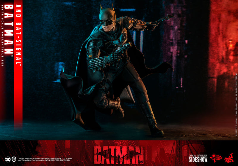 Load image into Gallery viewer, Hot Toys - The Batman: Batman and Bat-Signal Set
