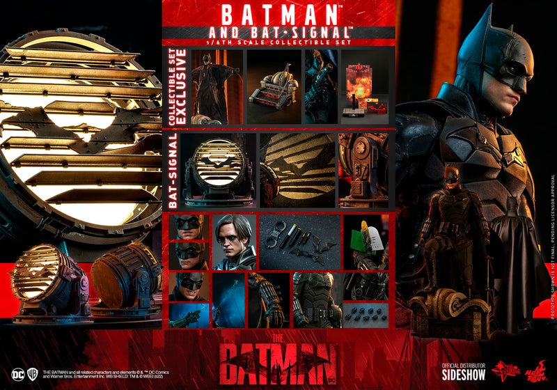 Load image into Gallery viewer, Hot Toys - The Batman: Batman and Bat-Signal Set
