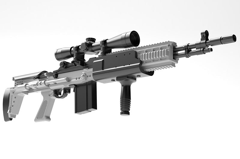 Load image into Gallery viewer, Little Armory LA051 Mk14Mod0 EBR - 1/12 Scale Plastic Model Kit
