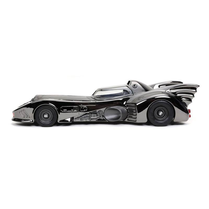 Load image into Gallery viewer, Jada Toys - Batman (1989): Batmobile (Black-Chrome Finish) Diecast Metal Vehicle and Batman Mini-Fig 1/24 Scale
