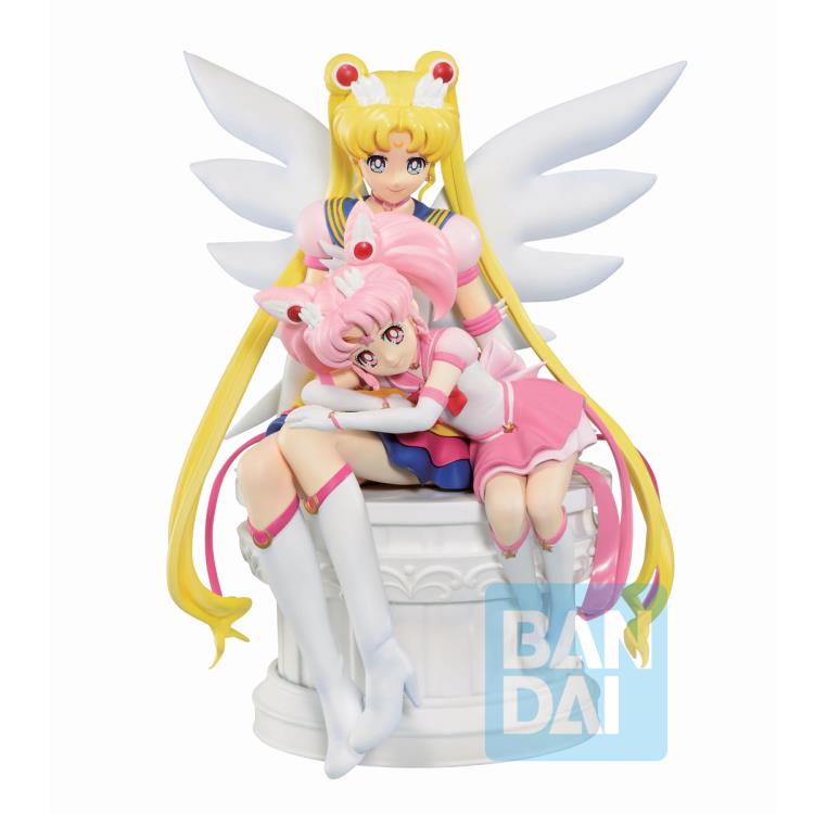 Load image into Gallery viewer, Bandai - Ichibansho Figure - Sailor Moon Eternal: Eternal Sailor Moon and Eternal Sailor Chibi Moon
