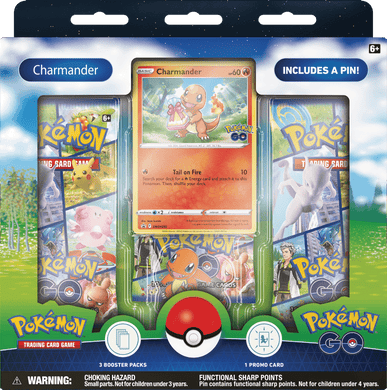 Pokemon TCG - Pokemon GO: Back to the Beginning With Your First Partner - Charmander Pin Collection