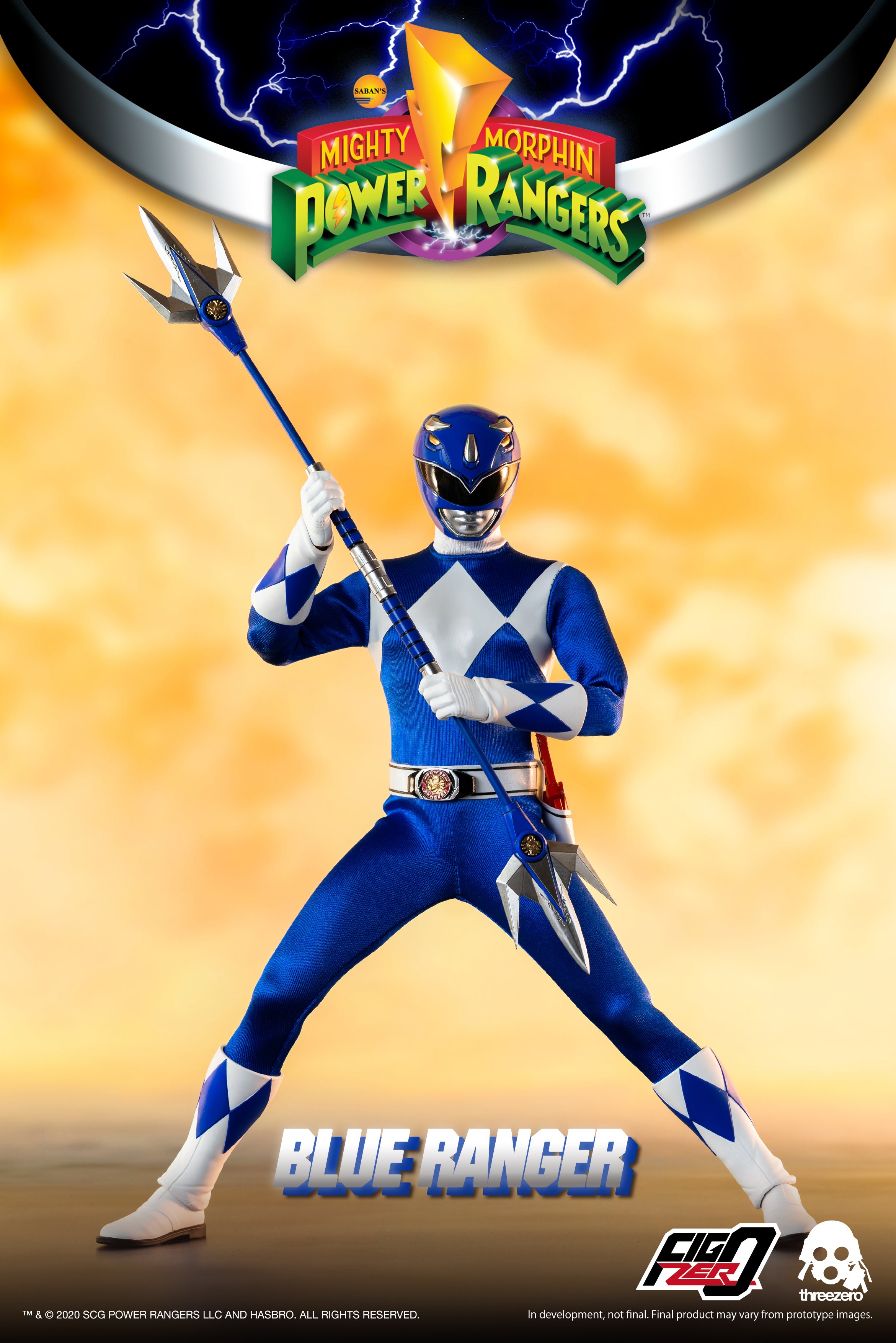 Threezero - Mighty Morphin Power Rangers - Blue Ranger – Ages Three and Up