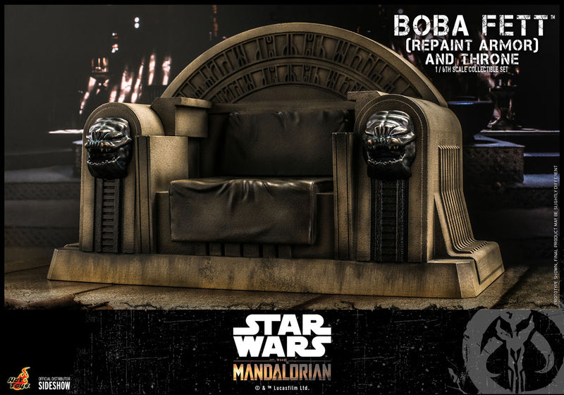Load image into Gallery viewer, Hot Toys - The Mandalorian: Boba Fett (Repaint Armor) and Throne
