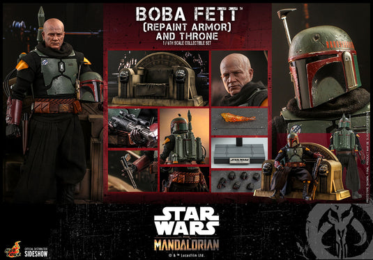 Hot Toys - The Mandalorian: Boba Fett (Repaint Armor) and Throne