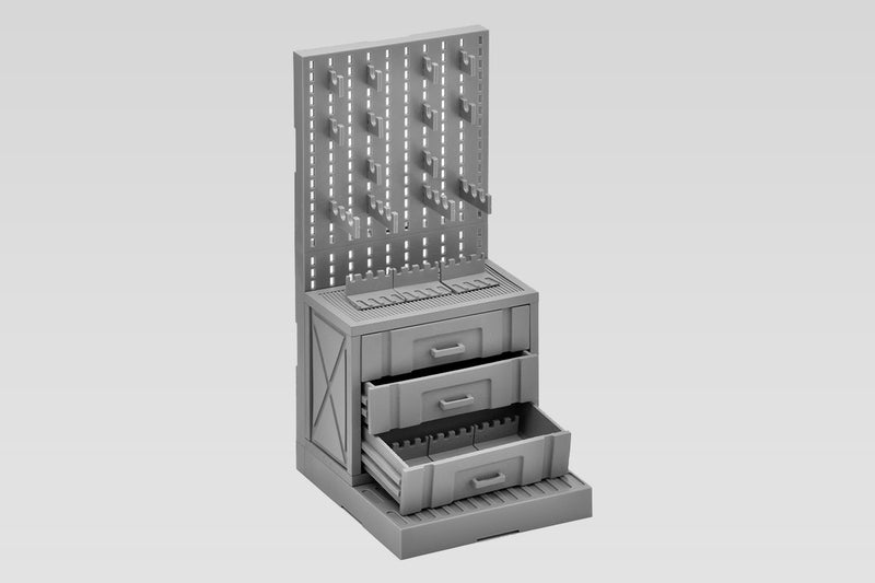 Load image into Gallery viewer, Little Armory LD006 Gun Rack B - 1/12 Scale Plastic Model Kit
