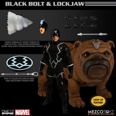 Mezco Toyz - One:12 Black Bolt and Lockjaw 2 Pack