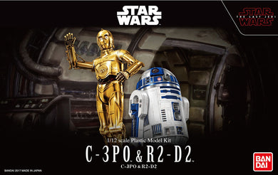 Bandai - Star Wars Model - C-3PO & R2-D2 1/12 Scale