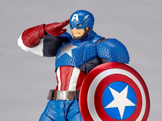 Kaiyodo - Amazing Yamaguchi - Revoltech007: Avengers Captain America (Reissue)