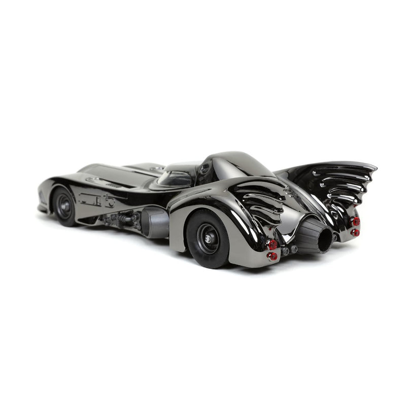 Load image into Gallery viewer, Jada Toys - Batman (1989): Batmobile (Black-Chrome Finish) Diecast Metal Vehicle and Batman Mini-Fig 1/24 Scale
