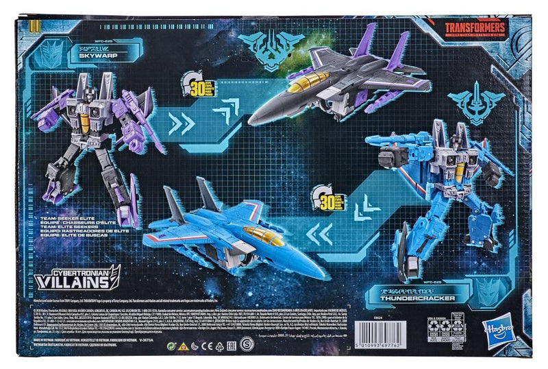 Load image into Gallery viewer, Transformers War for Cybertron - Earthrise - Voyager Skywarp and Thundercracker 2 Pack
