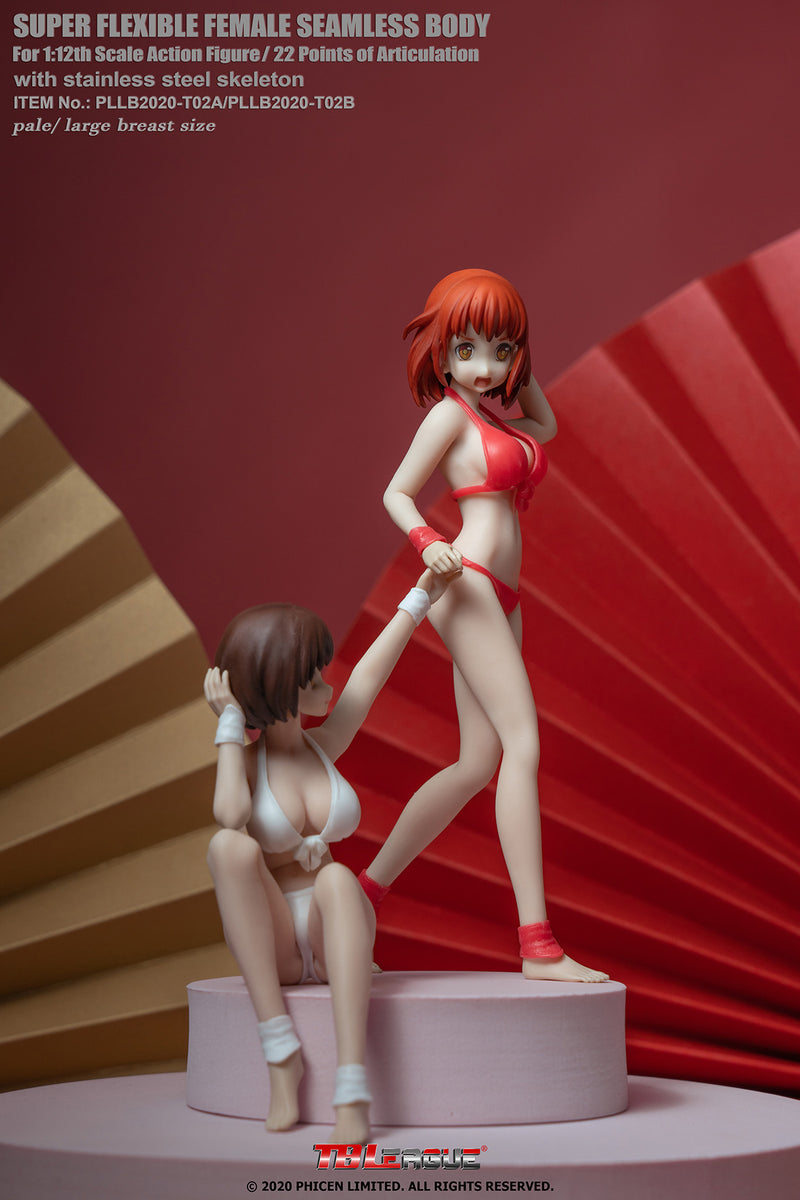 Load image into Gallery viewer, TBLeague - 1/12 Super-Flexible Female Seamless Pale Large Bust Body - Anime Red Bikini
