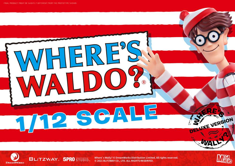 Load image into Gallery viewer, Blitzway - MEGAHERO Where&#39;s Waldo: Waldo Deluxe 1/12 Scale Figure
