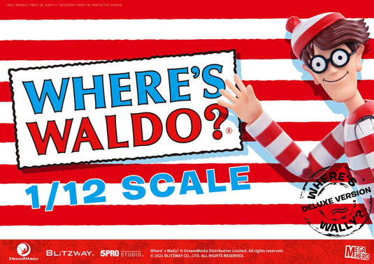 Blitzway - MEGAHERO Where's Waldo: Waldo Deluxe 1/12 Scale Figure