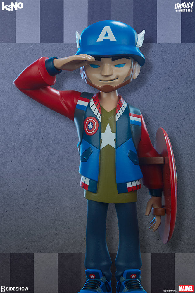 Load image into Gallery viewer, Designer Toys by Unruly Industries - Captain America (kaNO)
