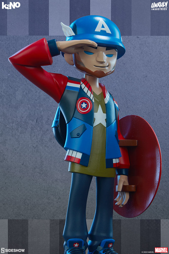 Load image into Gallery viewer, Designer Toys by Unruly Industries - Captain America (kaNO)
