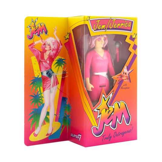 Super 7 - Jem and the Holograms ReAction: Jem (Neon Retro Box) SDCC 2022 Exclusive