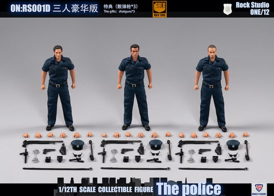 Crazy Figure X Rock Toys - 1/12 City Police - Set of 3