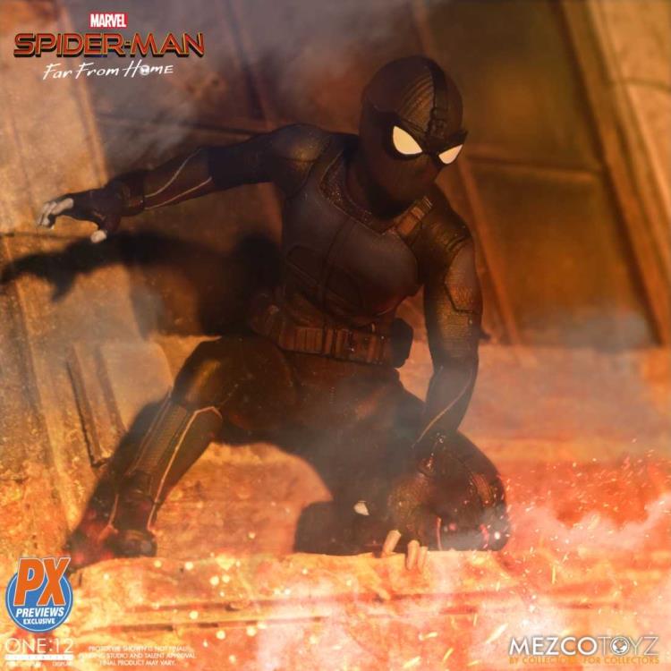 Load image into Gallery viewer, Mezco Toyz - One:12 Spider-Man: Far From Home - Stealth Suit (PX Previews Exclusive)
