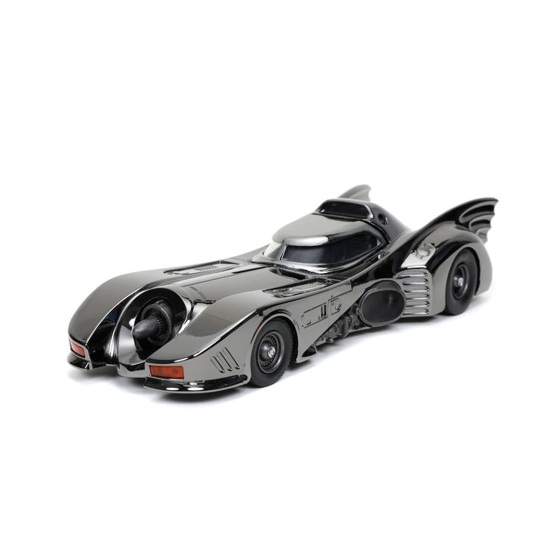 Load image into Gallery viewer, Jada Toys - Batman (1989): Batmobile (Black-Chrome Finish) Diecast Metal Vehicle and Batman Mini-Fig 1/24 Scale
