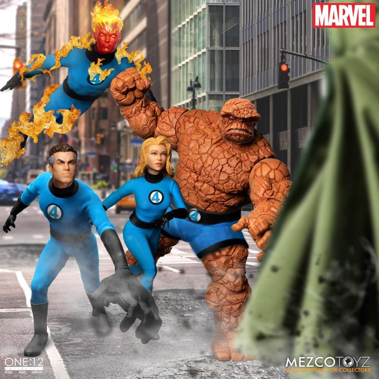 Load image into Gallery viewer, Mezco Toyz - One:12 Fantastic Four Deluxe Steel Box Set
