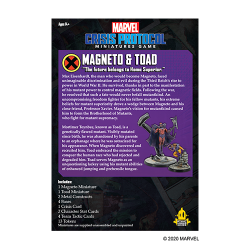 Load image into Gallery viewer, Atomic Mass Games - Marvel Crisis Protocol: Magneto and Toad
