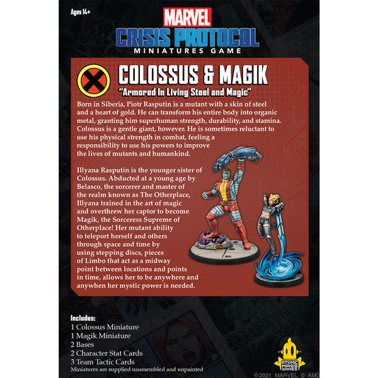 Atomic Mass Games - Marvel Crisis Protocol: Colossus and Magik