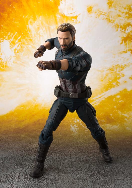 Load image into Gallery viewer, Bandai - S.H.Figuarts - Avengers Infinity War - Captain America and Explosion Effect Set

