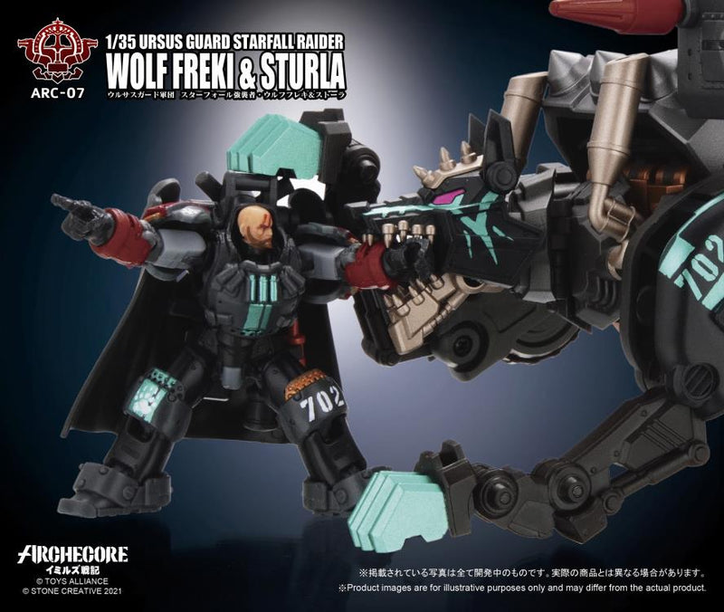 Load image into Gallery viewer, Toys Alliance - Archecore: ARC-07 Ursus Guard Starfall Raider Wolf Freki &amp; Sturla
