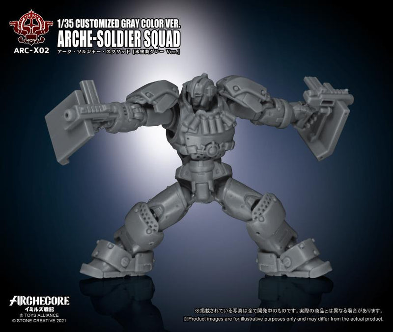 Load image into Gallery viewer, Toys Alliance - Archecore: ARC-02X Arche-Soldier Squad (Gray Color Version) Three-Pack
