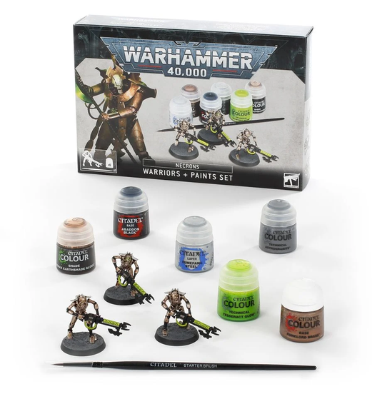 GWS - Warhammer 40K - Necrons Warriors Plus Paint Set