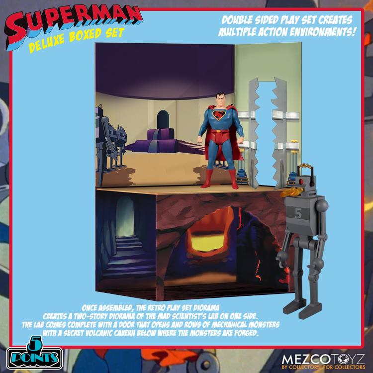 Load image into Gallery viewer, Mezco Toyz - Superman [1941] - The Mechanical Monsters 5 Points Deluxe Box Set
