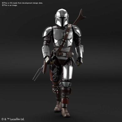 Bandai - Star Wars Model - The Mandalorian (Beskar Armor) [Silver Coating Version] 1/12 Scale